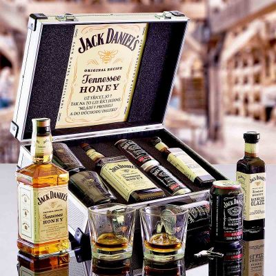 Geschenk-AL-Koffer mit Whisky CONTRABAND