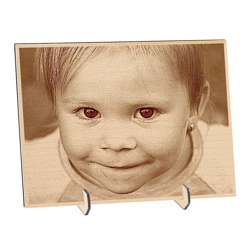 Graviertes Foto auf Holz 20x15 cm