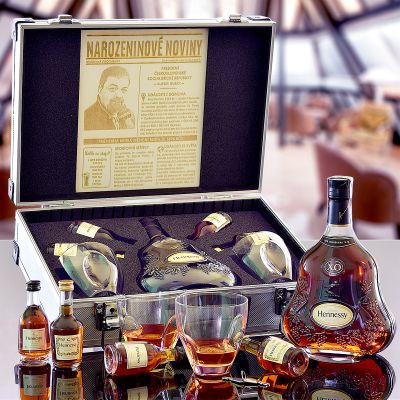 Hennessy XO AL Koffer Contraband originelles Geschenk für Männer