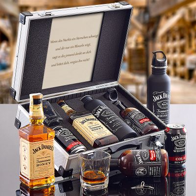 Jack Daniel's Honey AL Koffer Contraband originelles Geschenk für Männer
