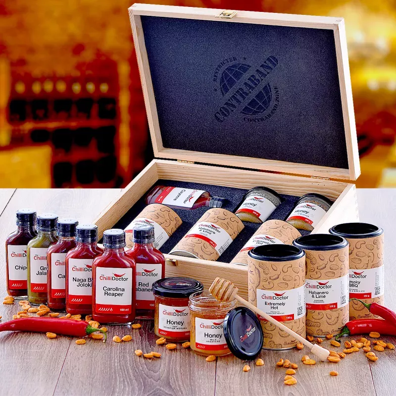 Geschenkset Erdnüsse und Honig Chilli Doctor