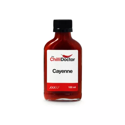 flüssige Chilisauce Cayennepfeffer der Chili-Doktor