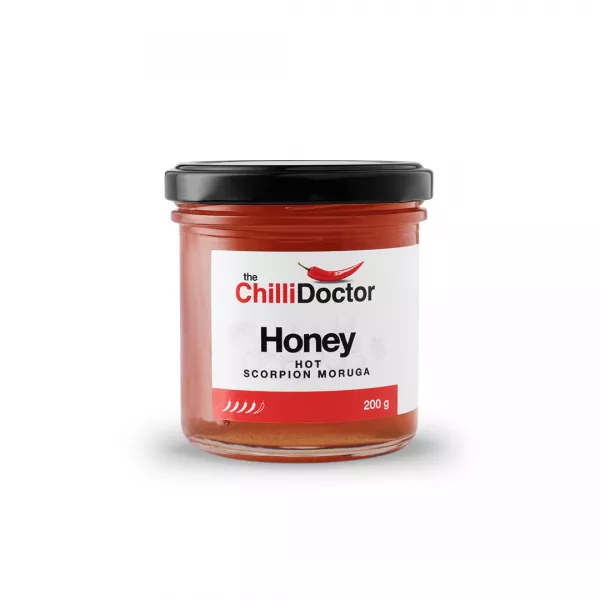 Honig mit Chili Skorpion Moruga der Chili-Doktor